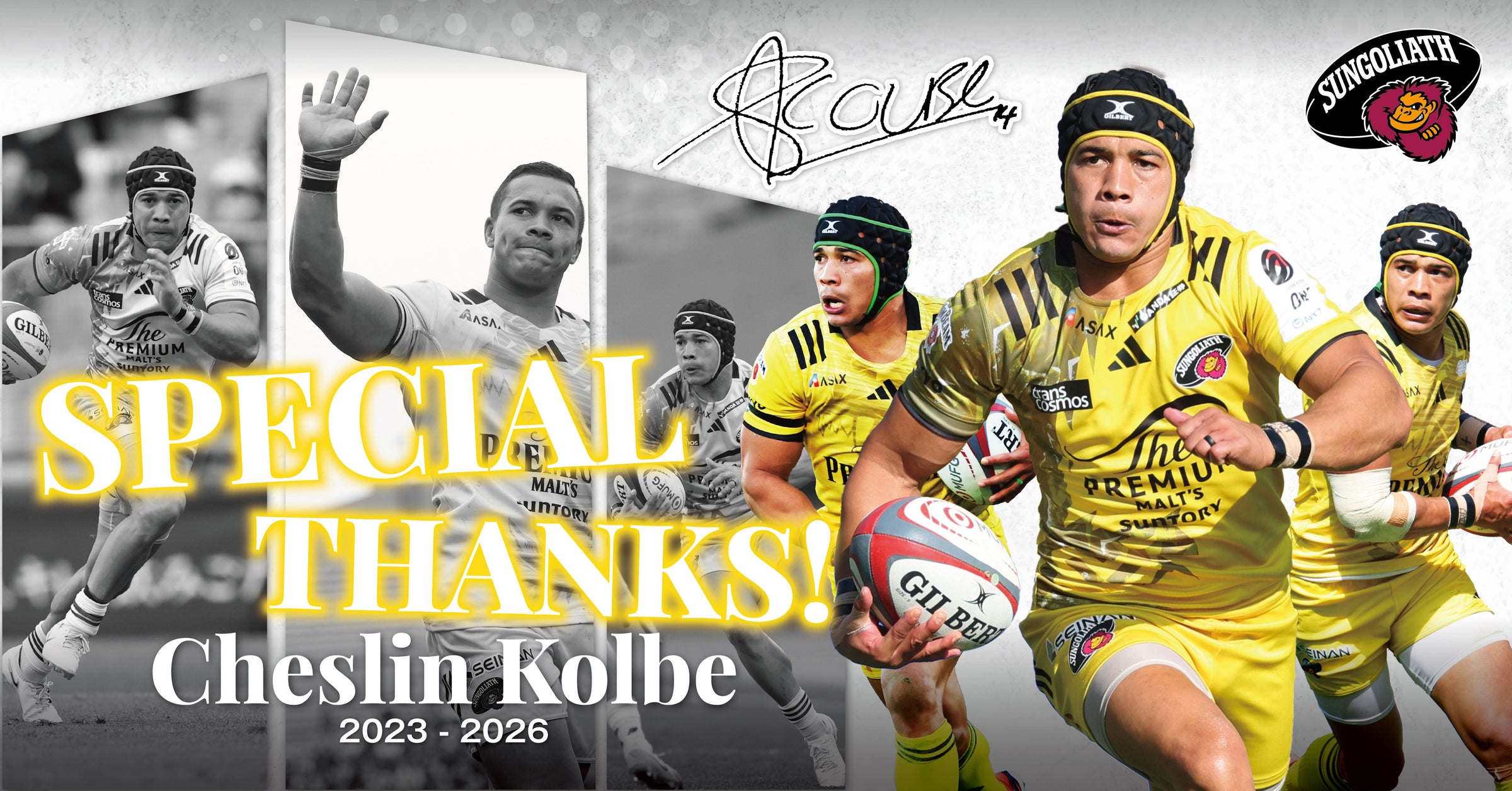 SPECIAL THANKS Cheslin Kolbe